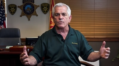 Sheriff Chris Nanos faces scrutiny as the Nancy Guthrie case shows no major breakthrough. (REUTERS)