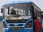 According to PMPML, 28,305 QR codes have been installed across 927 buses under the campaign. (HT FILE) According to PMPML, 28,305 QR codes have been installed across 927 buses under the campaign. (HT FILE)