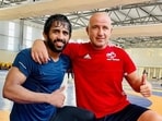 Emzarios Bentinidis, 51, will return to India, this time as coach of the Indian men’s freestyle team. (Bajrang Punia / Instagram) Emzarios Bentinidis, 51, will return to India, this time as coach of the Indian men’s freestyle team. (Bajrang Punia / Instagram)