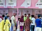 Kolkata: People gather to appeal before a tribunal over issues related to the Special Intensive Revision (SIR) of electoral rolls, ahead of the West Bengal Assembly elections, at Alipore