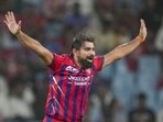 Lucknow Super Giants' Mohammed Shami in action. (PTI)