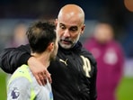 Manchester City head coach Pep Guardiola. (AP)