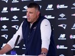 New England Patriots head coach Mike Vrabel speaks during an NFL football press conference, Tuesday
