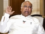 Congress President Mallikarjun Kharge speaks during an interview with PTI, in Chennai, Tuesday, April 21, 2026.