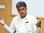 Tewari also addressed a public meeting in Sector-47. (HT File) Tewari also addressed a public meeting in Sector-47. (HT File)