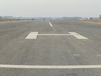 The runway at upcoming Saharsa airport. The state’s aviation expansion is being driven in tandem with the Centre’s regional connectivity scheme.