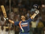 Sachin Tendulkar during his ODI double century vs South Africa.