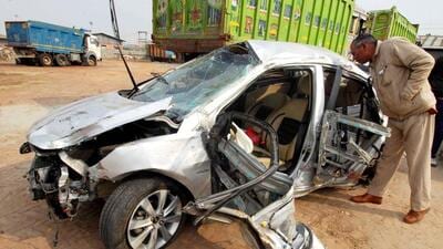 According to the data released by the transport department on Wednesday, the first quarter (January to March) of 2026 saw a 0.4 per cent (%) decrease in road accidents in Uttar Pradesh and a 3.4% decrease in fatalities compared to the same period in 2025. (HT Archive)