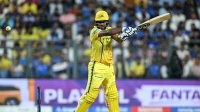 Sanju Samson struck 10 fours and 6 sixes in a fluent unbeaten 54-ball innings, showcasing full control and clean hitting throughout his stay at the crease. (AFP) Sanju Samson struck 10 fours and 6 sixes in a fluent unbeaten 54-ball innings, showcasing full control and clean hitting throughout his stay at the crease. (AFP)