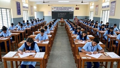 Karnataka SSLC results: More than 9 lakh students registered for the SSLC examination across Karnataka, of whom 8 lakh appeared. (AI image for representation) Karnataka SSLC results: More than 9 lakh students registered for the SSLC examination across Karnataka, of whom 8 lakh appeared. (AI image for representation)