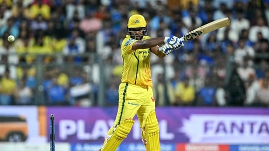 Sanju Samson struck 10 fours and 6 sixes in a fluent unbeaten 54-ball innings, showcasing full control and clean hitting throughout his stay at the crease.(AFP)
