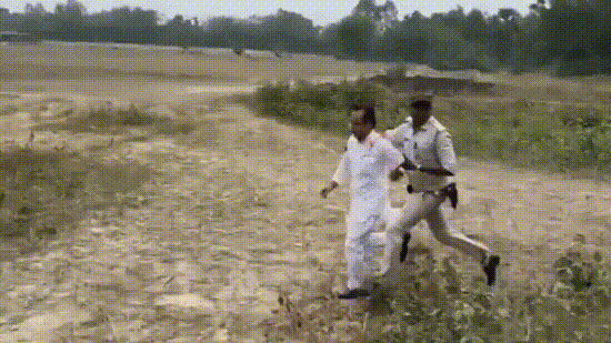 BJP candidate from South Dinajpur manhandled allegedly by TMC workers on Thursday (PTI video)
