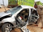 According to the data released by the transport department on Wednesday, the first quarter (January to March) of 2026 saw a 0.4 per cent (%) decrease in road accidents in Uttar Pradesh and a 3.4% decrease in fatalities compared to the same period in 2025. (HT Archive)