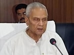 Bihar deputy CM-cum-finance minister Bijendra Prasad Yadav. (HT photo)