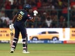 Sai Sudharsan smashed a 57-ball century against Royal Challengers Bengaluru.