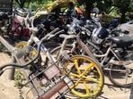 Mayor Saurabh Joshi said the smart bike project remains an excellent initiative, considering its environmental benefits and its utility for residents and tourists. (HT Photo)