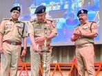 UP DGP Rajeev Krishna lights the lamp while inaugurating the workshop (Sourced)