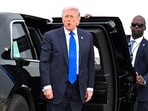 US President Donald Trump arrives to board Air Force One on April 24, 2026 at Joint Base Andrews, Maryland. President Trump is traveling to Florida to attend a RNC spring retreat and to address a cryptocurrency conference being held at his Mar-a-Lago club. 