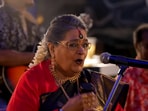 Usha Uthup singing the cover of Bailamos.