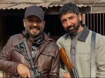 Mustafa Ahmed with Aditya Dhar on the sets of Dhurandhar.