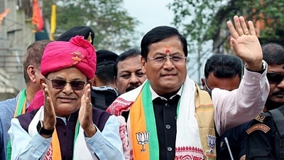 Union Minister Sarbananda Sonowal, during the election campaign in support of BJP Candidate Prasanta Phukan, (@sarbanandsonwal X) Union Minister Sarbananda Sonowal, during the election campaign in support of BJP Candidate Prasanta Phukan, (@sarbanandsonwal X)