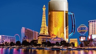 You can walk into some of the hotels and take a free gondola ride down a fake canal, grab a free jello shot, climb to the top floor of a mini-Eiffel. But you won’t get a glass of water. (GETTY IMAGES) You can walk into some of the hotels and take a free gondola ride down a fake canal, grab a free jello shot, climb to the top floor of a mini-Eiffel. But you won’t get a glass of water. (GETTY IMAGES)