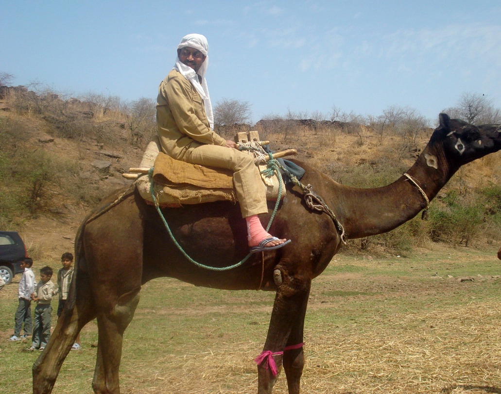 Irrfan during the shoot of Paan Singh Tomar Irrfan during the shoot of Paan Singh Tomar