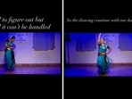 The Bharatanatyam dancer’s graceful way of handling the situation has wowed many. 