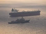 USS Rafael Peralta (DDG 115) near what the US Central Command said was a vessel attempting to sail to an Iranian port.