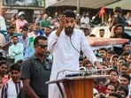 Birbhum: Indian Secular Front (ISF) Chairman and candidate from Bhangar constituency, Nawsad Siddique campaigns ahead of the West Bengal Assembly elections, in Birbhum, Tuesday, April 14, 2026. (PTI Photo)(PTI04_14_2026_000529A)