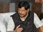 Republican Party of India (A) national president Ramdas Athawale addressing a press conference, in Lucknow on Saturday. (Mushtaq Ali/Hindustan Times) Republican Party of India (A) national president Ramdas Athawale addressing a press conference, in Lucknow on Saturday. (Mushtaq Ali/Hindustan Times)