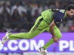 Royal Challengers Bengaluru's Bhuvneshwar Kumar in action against Delhi Capitals . (PTI) Royal Challengers Bengaluru's Bhuvneshwar Kumar in action against Delhi Capitals . (PTI)