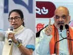 File photo of West Bengal CM Mamata Banerjee and Union Minister Amit Shah.