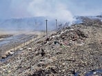 The city produces 1,100 metric tonnes of garbage daily, but only 300 MT is being processed at the Jamalpur processing facility. (HT Photo) The city produces 1,100 metric tonnes of garbage daily, but only 300 MT is being processed at the Jamalpur processing facility. (HT Photo)