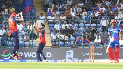 For PBKS, Arshdeep Singh and Xavier Bartlett took a wicket each. (Hindustan Times) For PBKS, Arshdeep Singh and Xavier Bartlett took a wicket each. (Hindustan Times)