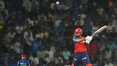 Shreyas Iyer guided PBKS to victory, slamming an unbeaten knock of 71* runs off 36 deliveries. (Hindustan Times) Shreyas Iyer guided PBKS to victory, slamming an unbeaten knock of 71* runs off 36 deliveries. (Hindustan Times)