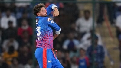 For DC, Kuldeep Yadav struck twice. (PTI) For DC, Kuldeep Yadav struck twice. (PTI)