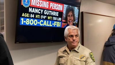 Nancy Guthrie's disappearance prompts scrutiny of Pima County Sheriff Chris Nanos as he faces questions about his past (REUTERS)