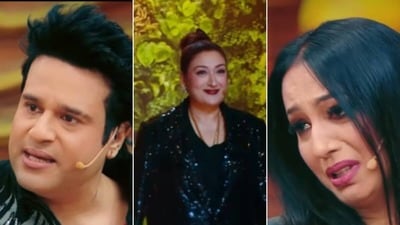টিভির পর্দায় মামী সুনীতার পা ধরে ক্ষমা চাইলেন ক্রুষ্ণা অভিষেক! অবশেষে মিটল মনমালিন্য?