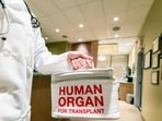 A doctor taking or delivering a bag containing a human organ for transplant (Getty Images/iStockphoto)
