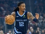 Memphis Grizzlies guard Ja Morant (12) is recovering from a Grade 1 strain of his right calf.