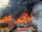 Gurugram witnesses back-to-back fires at a factory and slum cluster