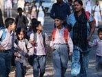 It outlined various measures for schools to adopt such as limiting outdoor activities including assembly time, ringing a water bell, among others. (Hindustan Times)