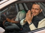 Rajya Sabha MP Raghav Chadha after joining the BJP.