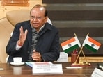 Saxena took charge as the lieutenant governor of Ladakh in March. (X/lg_ladakh) Saxena took charge as the lieutenant governor of Ladakh in March. (X/lg_ladakh)