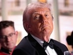 Donald Trump during the White House Correspondents' Association (WHCA) dinner in Washington, DC, US on Saturday