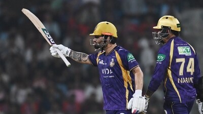 Rinku Singh was the one saving grace for KKR. With wickets having collapsed, he played a patient first half of his innings. But it was his explosion at the death which made it all count. With a flurry of late sixes including four in the last over, Rinku reminded everyone why he is India's premier finisher of the generation, hammering 83*(51) to take the team to a competitive 155/7. (Hindustan Times)