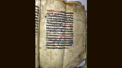 A portion of Bettiah Maharaja’s manuscripts (HT PHOTO) A portion of Bettiah Maharaja’s manuscripts (HT PHOTO)