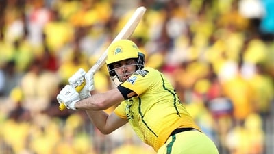 Initially, CSK posted 158/7 in 20 overs. (ANI Picture Service) Initially, CSK posted 158/7 in 20 overs. (ANI Picture Service)