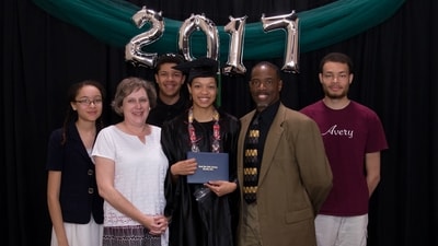 Cole Allen and his family at his sister's graduation event in 2017. (X\@JessicaCostescu) Cole Allen and his family at his sister's graduation event in 2017. (X\@JessicaCostescu)
